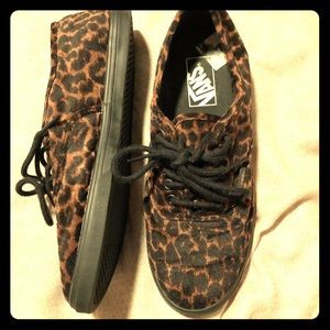 Animal Print Suede Vans